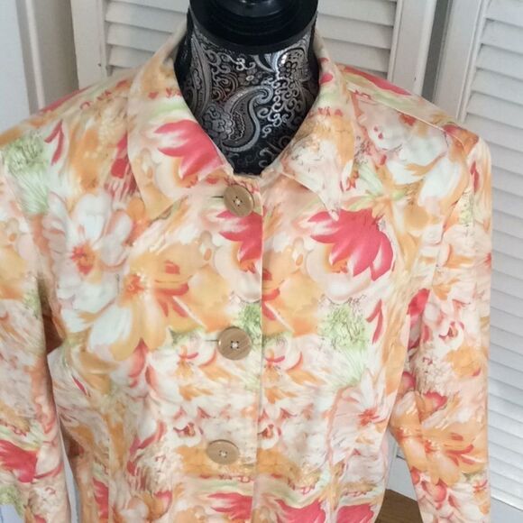 Coldwater Creek 3/4 sleeve Cotton Spandex pockets - Picture 9 of 12